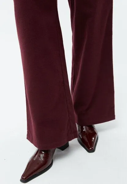 Givn Berlin Givn Berlin Hose Beatrice Flanell, Burgundy, – Produktbild 5 von 5