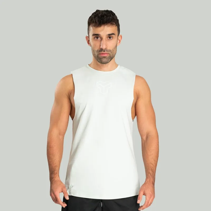 GymBeam OG1 STRIX Essential Cut-Off Tank Top in Moon Grey S – Produktbild 1 von 1