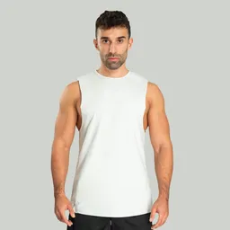 GymBeam OG1 STRIX Essential Cut-Off Tank Top in Moon Grey S – Produktbild 1 von 1