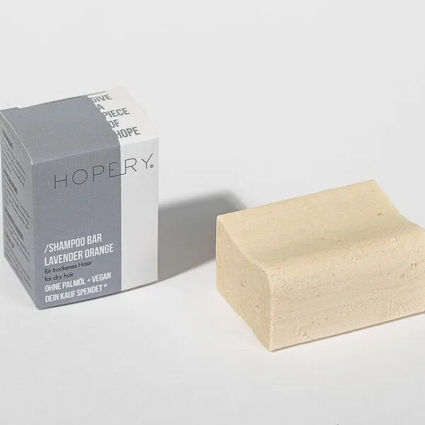 HOPERY HOPERY Pflegeshampoo für trockenes Haar - Lavender Orange Shampoo Bar – Produktbild 2 von 3