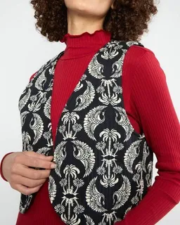 blutsgeschwister Blutsgeschwister Gemusterte Weste - Westcoast Waistcoat – Produktbild 1 von 1