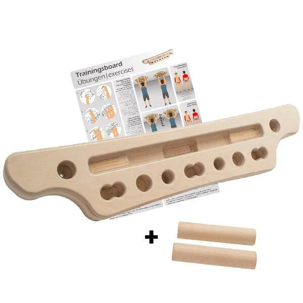4betterdays 4betterdays Trainingsboard 'Griff Kraft Germany' inkl. 2 Sticks & Übungsposter Birkenholz – Produktbild 2 von 4