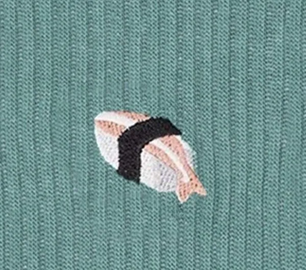 von Jungfeld von Jungfeld Mix & Match Tennis Socken mit Stickmotiven, Grün, – Produktbild 2 von 4