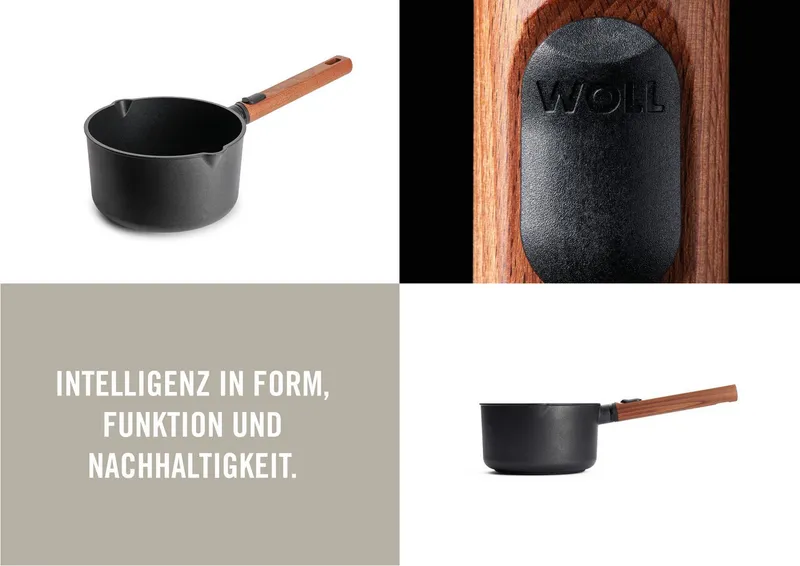 Woll Woll Milchtopf MADE IN GERMANY - Eco Logic QXR Guss-Stieltopf, Aluminium (1-tlg), Diamond-QXR - Beschichtung, Schwarz, – Produktbild 2 von 5