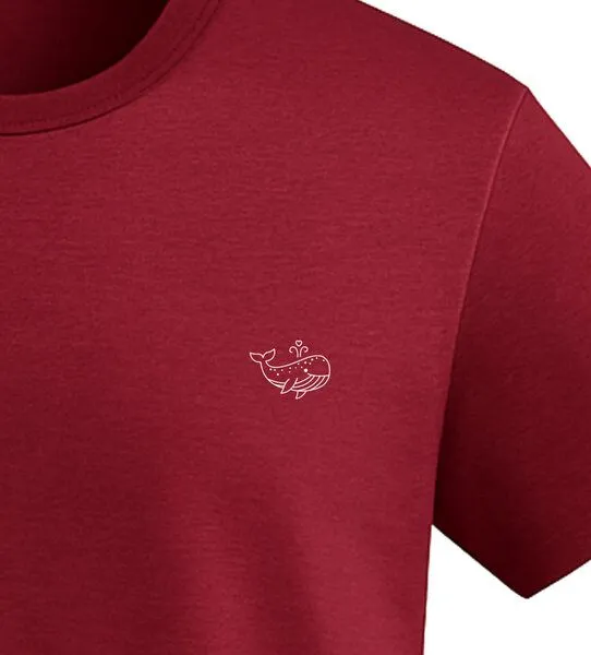 vis wear vis wear Wal der Liebe - Organic Shirt, Rot, – Produktbild 2 von 4