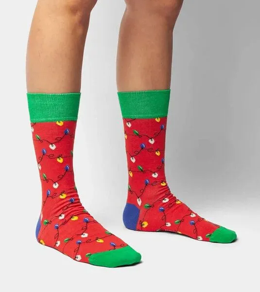 DillySocks DillySocks Socken Light it down aus Biobaumwoll-Mix, Rot, – Produktbild 3 von 4