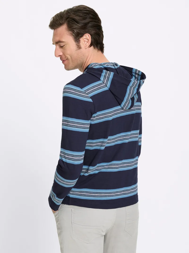 Catamaran Kapuzenshirt marine-gestreift, Marine-gestreift, – Produktbild 2 von 2