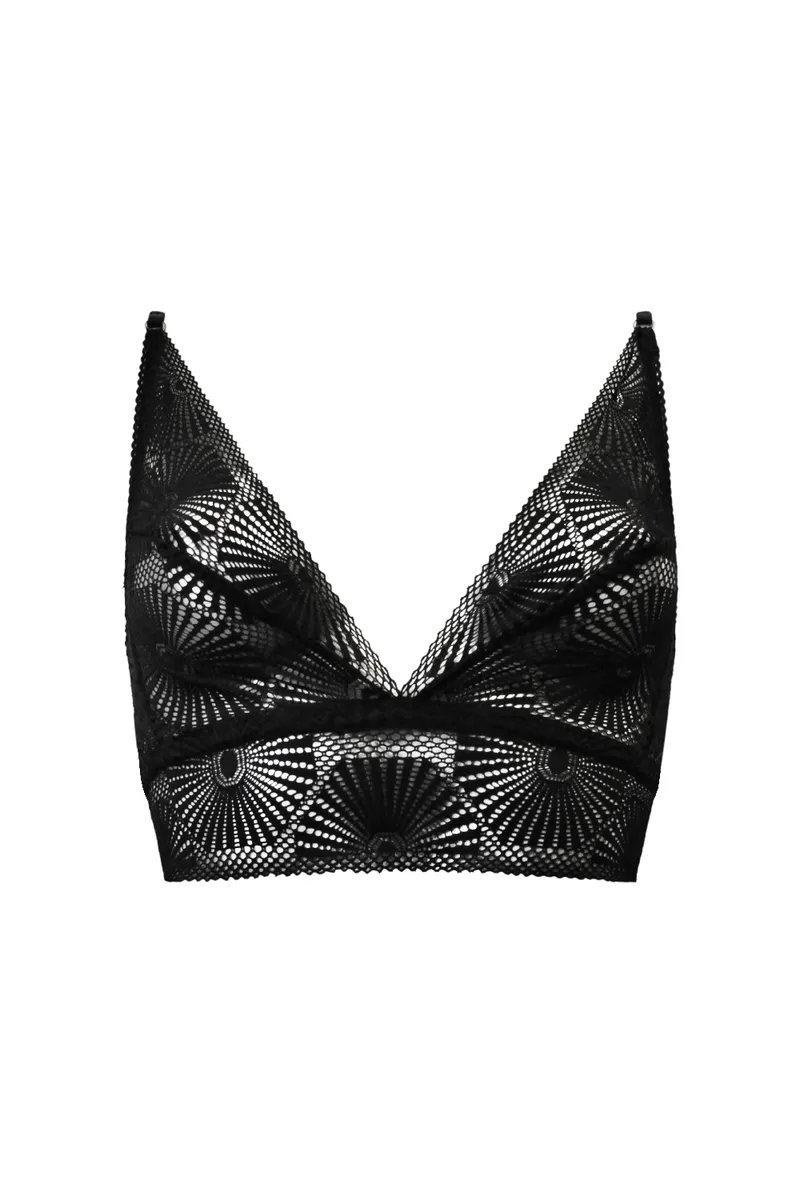 Anekdot Anekdot Damen vegan Bralette Sun, Schwarz, – Produktbild 1 von 2