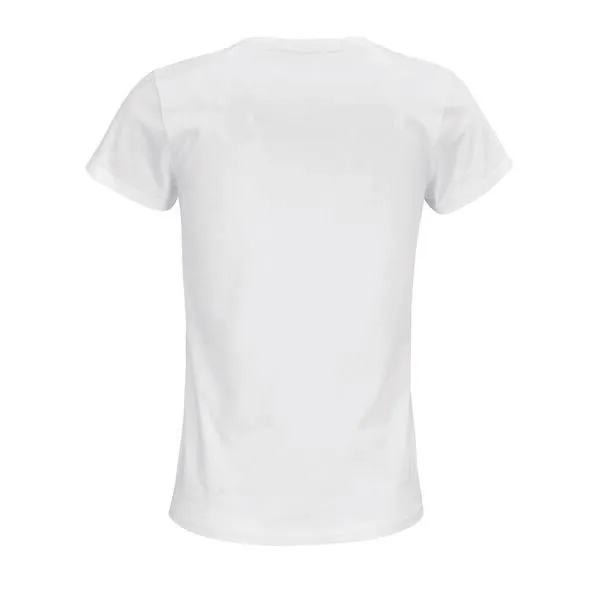 Sol's Sol's Damen T-Shirt Kurzarm Rundhals aus Bio - Baumwolle, White, – Produktbild 4 von 4