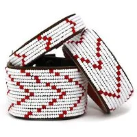 Swahili Coast Swahili Coast Perlenarmband & Armreif - CHEVRON - S/M/L, Rot, – Produktbild 1 von 1