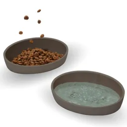 PIUPET PIUPET Katzennapf "MIMI" - 2er Napfset grau – Produktbild 1 von 1