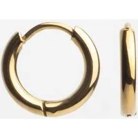 ALEXASCHA ALEXASCHA Creolen aus Edelstahl | Wasserfeste Ohrringe mit Klickverschluss | Silber, Gold, Roségold, Gold, – Produktbild 1 von 1