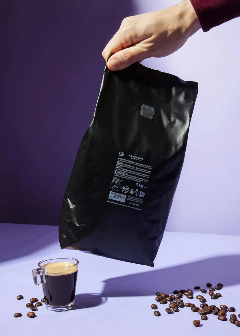 KoRo Bio Espresso ganze Bohne 1 kg – Produktbild 5 von 5
