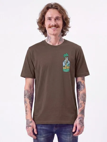 watapparel watapparel T-Shirt Unisex Holiday in a bottle, Mocha, – Produktbild 2 von 2