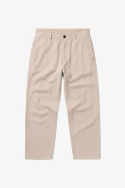 KnowledgeCotton Apparel KnowledgeCotton Apparel Damen vegan Hose Bloom Barrel Flanell Hellgrau – Produktbild 1 von 1
