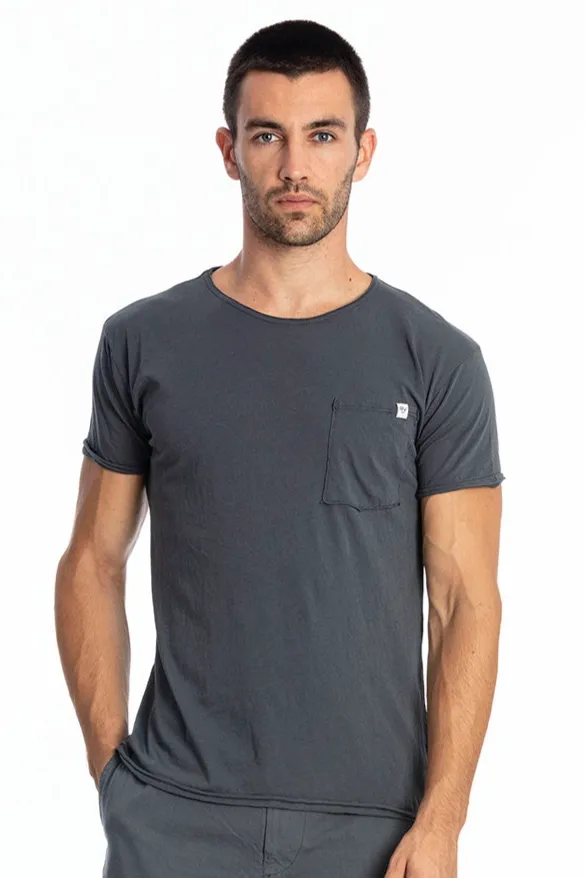 RAVENS VIEW IBIZA RAVENS VIEW IBIZA Herren vegan T-Shirt Rundhalsausschnitt Wild Pocket Lava Blau, Dunkelblau, – Produktbild 2 von 2