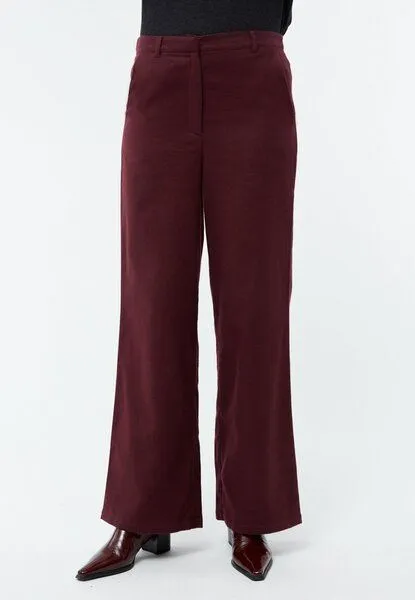Givn Berlin Givn Berlin Flanellhose GBBEATRICE aus Bio-Baumwolle, Burgundy, – Produktbild 2 von 3