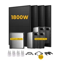 EcoFlow EcoFlow Stream Ultra X, All-in-One Speicher für Balkonkraftwerke, mit 4 x 450 Bifaziale Solarmodule, by Powerness (deal) - Stream Ultra X + 4 x Stream AC Pro | 11520Wh / 4 x Smart Plug / Standardversand – Produktbild 1 von 1