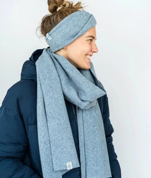 obumi obumi SCHAL AUS BIO AUS 100% BIO BAUMWOLLE (VEGAN), Soft grey, – Produktbild 1 von 3