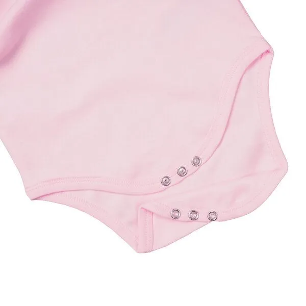 HANDGEDRUCKT HANDGEDRUCKT "Wal" Baby Body, Powderpink, – Produktbild 3 von 4