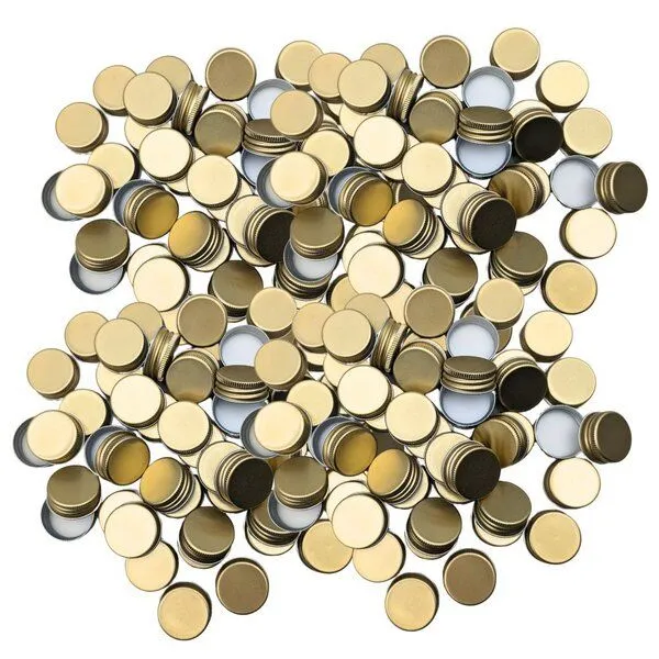 mikken mikken Ersatzdeckel PP31,5 für Glasflaschen Öffnung 2 cm Schraubdeckel, Gold, – Produktbild 2 von 5