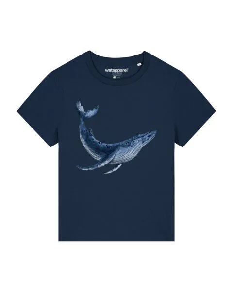 watapparel watapparel T-Shirt Frauen Wal, French navy, – Produktbild 1 von 3