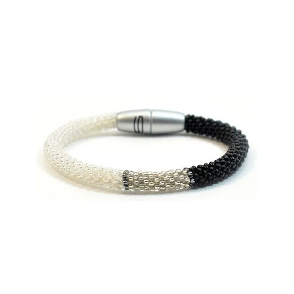 Sakiba Sakiba Armband Svelte Tricolor, Schwarz-weiß, – Produktbild 1 von 4