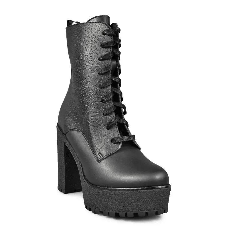 Altercore Altercore Damen vegan Stiefel Nagini, Schwarz, – Produktbild 3 von 3