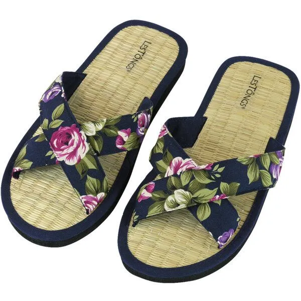 Les Tôngs Les Tôngs Zimtlatschen Flower Cross, Blau, – Produktbild 1 von 1