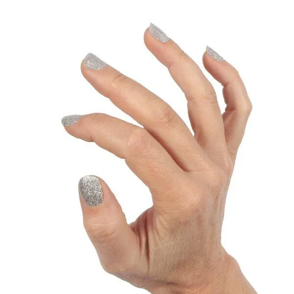 Vargu Vargu LAUED vegane Nagelfolien solid glitter, Silver lady, – Produktbild 4 von 4