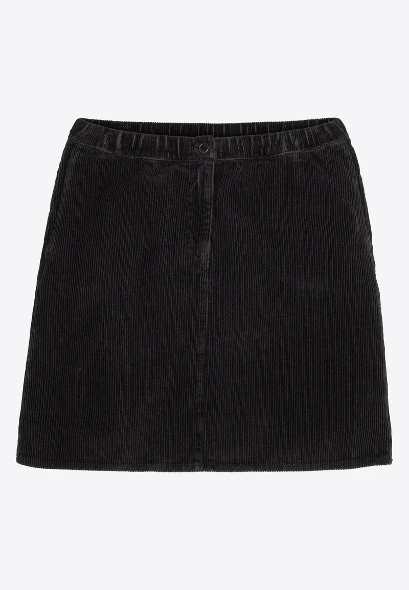 recolution recolution Damen vegan Rock Corduroy Wisteria, Schwarz, – Produktbild 1 von 2