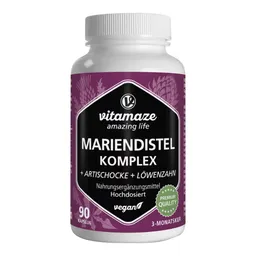vitamaze Vitamaze Mariendistel Komplex+Artischocke+Löwenzahn Kapseln – Produktbild 1 von 1