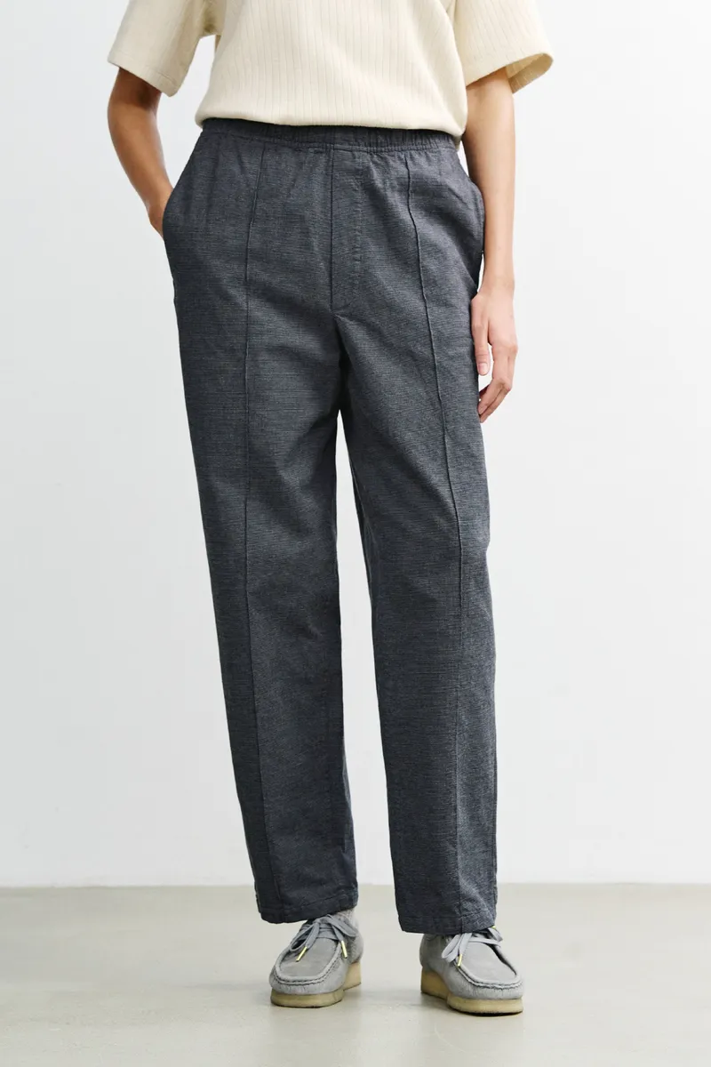 Rotholz Rotholz Damen vegan Weite Hose Mit Falten Grau Meliert, Grau, – Produktbild 2 von 2