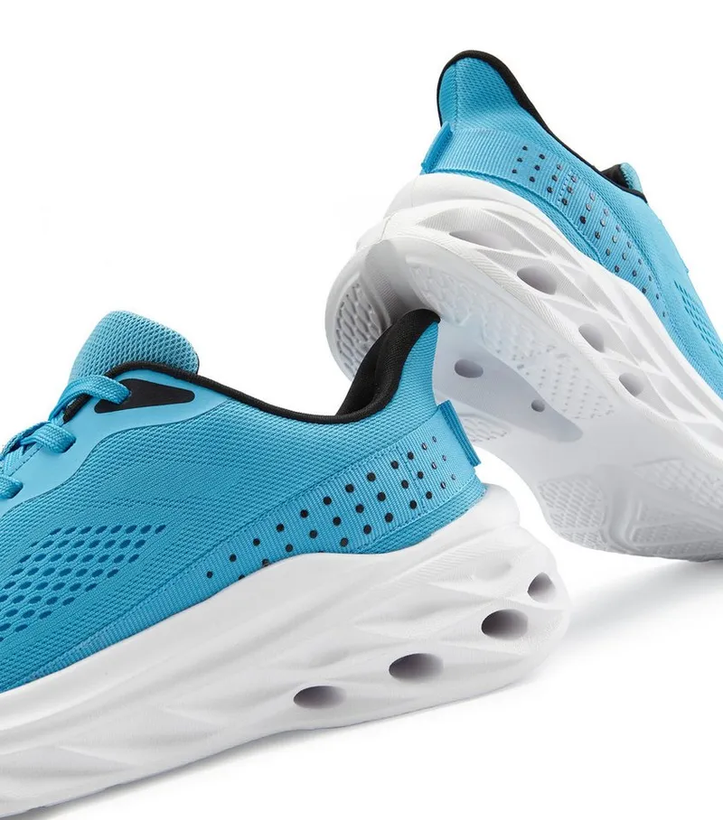 John Devin John Devin Schnürschuh, Freizeitschuhe, Schnürhalbschuhe, Halbschuh, Turnschuh Sneaker NEU im sportiven Look aus luftigem Mesh-Material VEGAN, Blau, – Produktbild 5 von 5