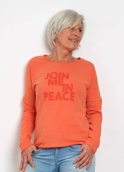 SPARKLES OF LIGHT SPARKLES OF LIGHT Yoga Shirt | JOIN ME IN PEACE, Blau, – Produktbild 2 von 2