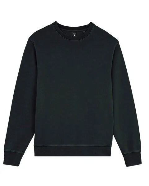 YTWOO YTWOO Essential Comfort: Unisex Terry Sweatshirt mit Rundhalsausschnitt, Schwarz, – Produktbild 1 von 3