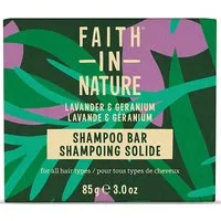Faith in Nature Faith in Nature Lavender & Geranium Shampoo Bar – Produktbild 1 von 1