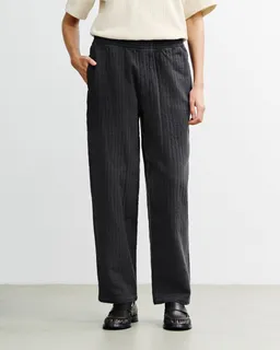 Rotholz Rotholz Damen vegan Hose Mit Weitem Bein Gerippt Anthrazit – Produktbild 1 von 1