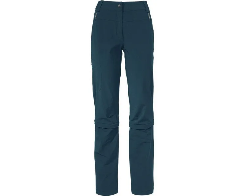 Vaude Vaude Outdoorhose Women's Farley Stretch Capri T-zip Pants III Vielseitige Outdoorhose, wandelbar zur Capri, bietet, Blau, – Produktbild 1 von 3