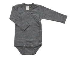 Lilano Lilano Baby Wickelbody Langarm Wolle Seide melange-grau Gr.56 – Produktbild 1 von 1
