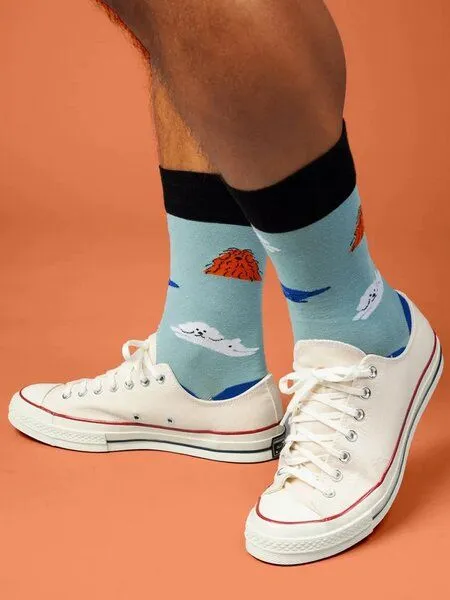 DillySocks DillySocks Bunte Socken aus Bio-Baumwoll - Mix, Pawesome crew, – Produktbild 3 von 4