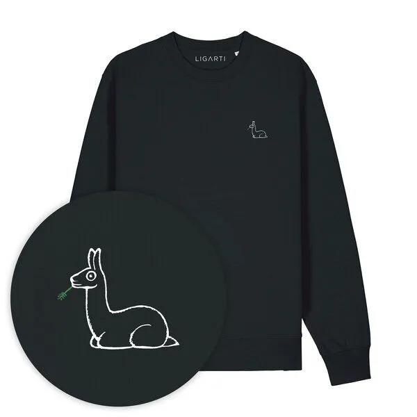 LIGARTI Pullover – Lama – LIGARTI Tiermanufaktur, Schwarz, – Produktbild 1 von 3