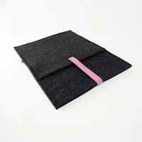 matilda k manufaktur matilda k. manufaktur Minimalistische Laptophülle aus Wollfilz 'max' mit Einsteckfach | für MacBook |Air| Pro 13|14|15|16 Zoll, Anthrazit-rosa, – Produktbild 1 von 1
