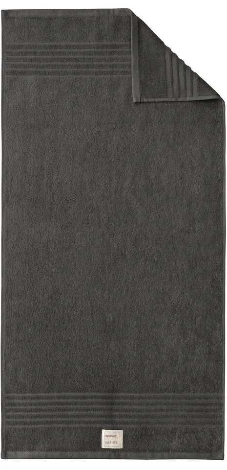 dyckhoff dyckhoff Duschtuch Nature, Frottier (1-St), Grau, – Produktbild 4 von 5