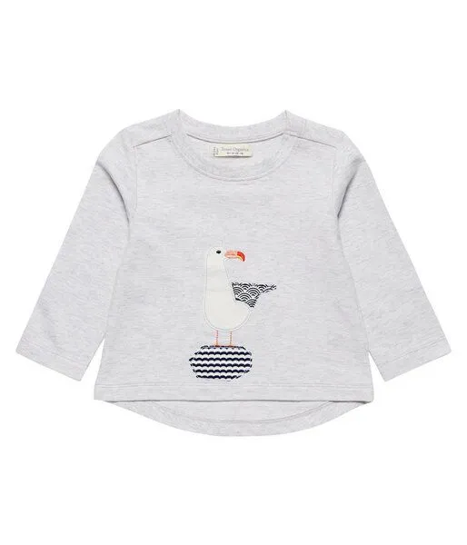 Sense Organics sense-organics Mädchen Sweatshirt grau melange Öko, Grau, – Produktbild 1 von 1
