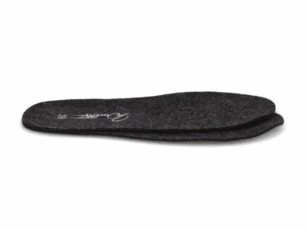WoolFit WoolFit 3mm dünne Filz-Einlegesohlen 100% Wollfilz - mulesingfrei - für viele Schuhe geeignet, Dunkelgrau, – Produktbild 3 von 3