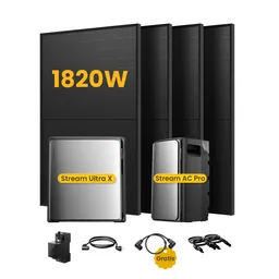 EcoFlow EcoFlow Stream Ultra X, All-in-One Speicher für Balkonkraftwerke, mit 4 x 455 Bifaziale Solarmodule, by Powerness - Stream Ultra X + Stream AC Pro | 5760Wh / Gratis Meter / Selbstabholung – Produktbild 1 von 1
