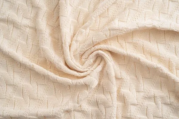 Sonnenstrick Sonnenstrick Babydecke mit Rauten-Muster, Natur, – Produktbild 3 von 4