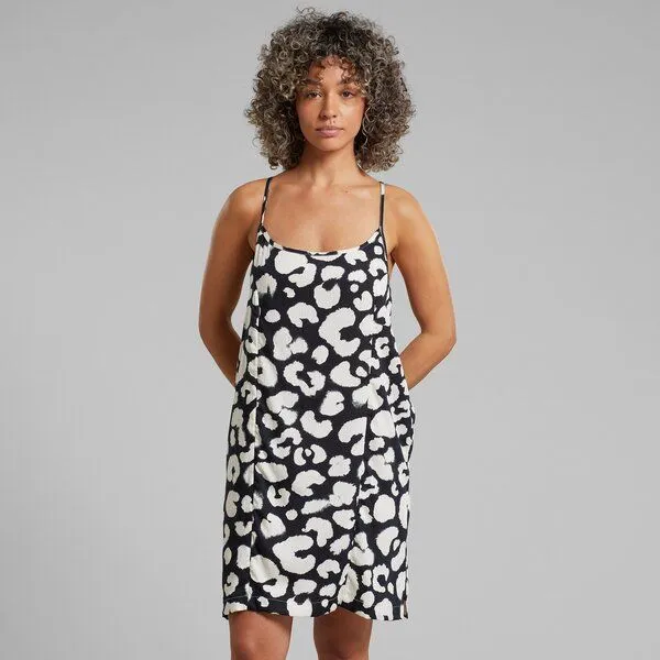 Dedicated DEDICATED Kleid Kulla - Painted Leopard Black – Produktbild 1 von 3