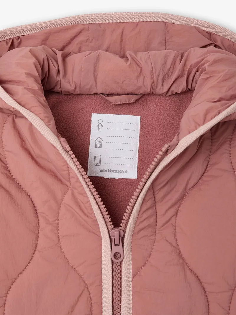 Vertbaudet Steppjacke mit Kapuze Mädchen, Rosenholz, – Produktbild 4 von 4